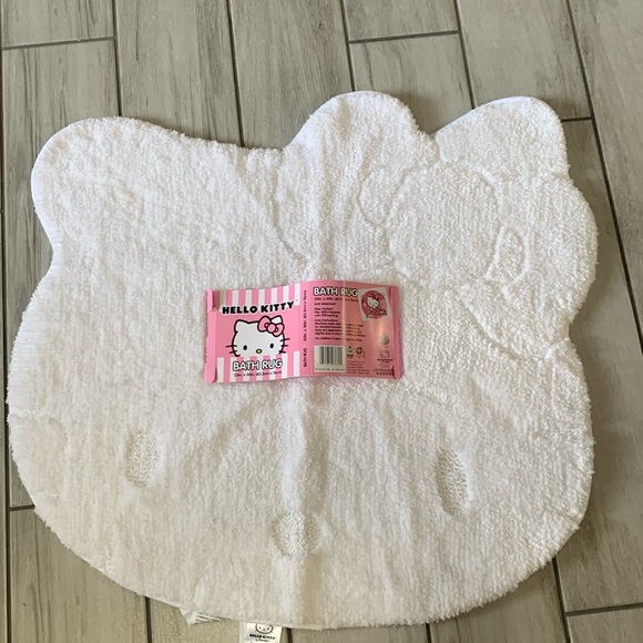 Hello Kitty Bath New Hello Kitty Face White Shag Bath Rug Bath Mat